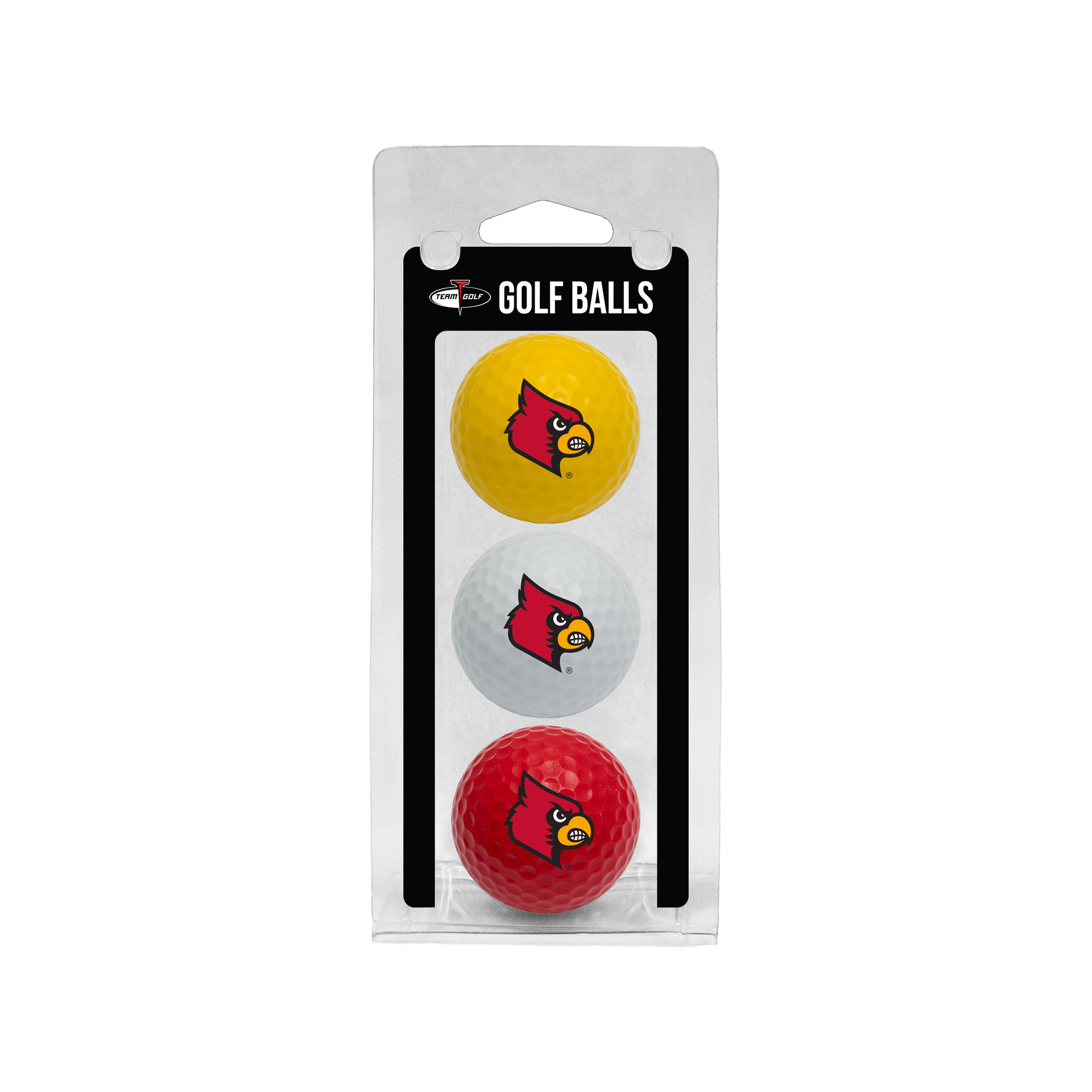 Louisville Cardinals 3-Pack Multi-Colored Team Golf Ball Set Louisville Cardinals 3-Pack Multi-Colored Team Golf Ball Set