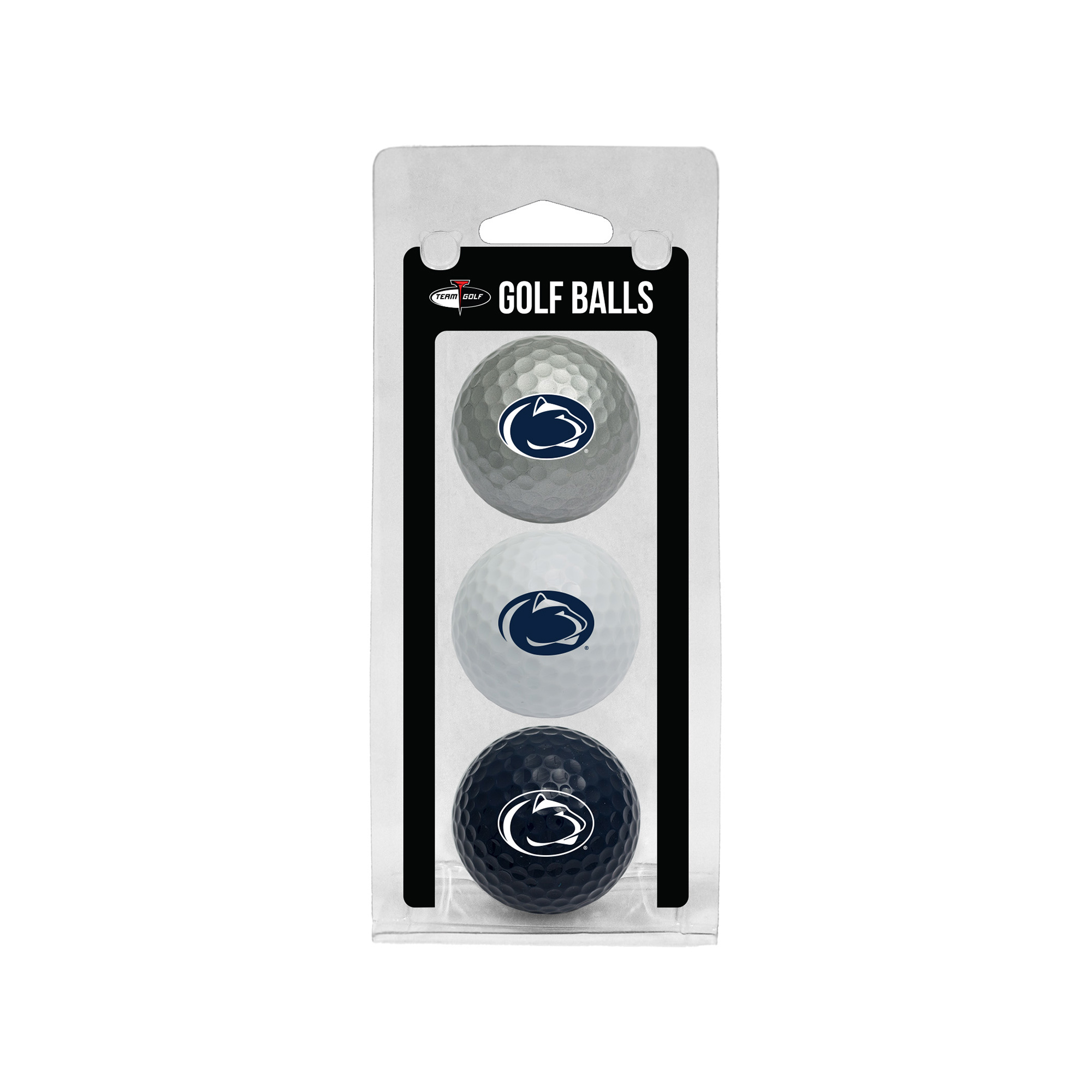 Penn State Nittany Lions 3-Pack Multi-Colored Team Golf Ball Set