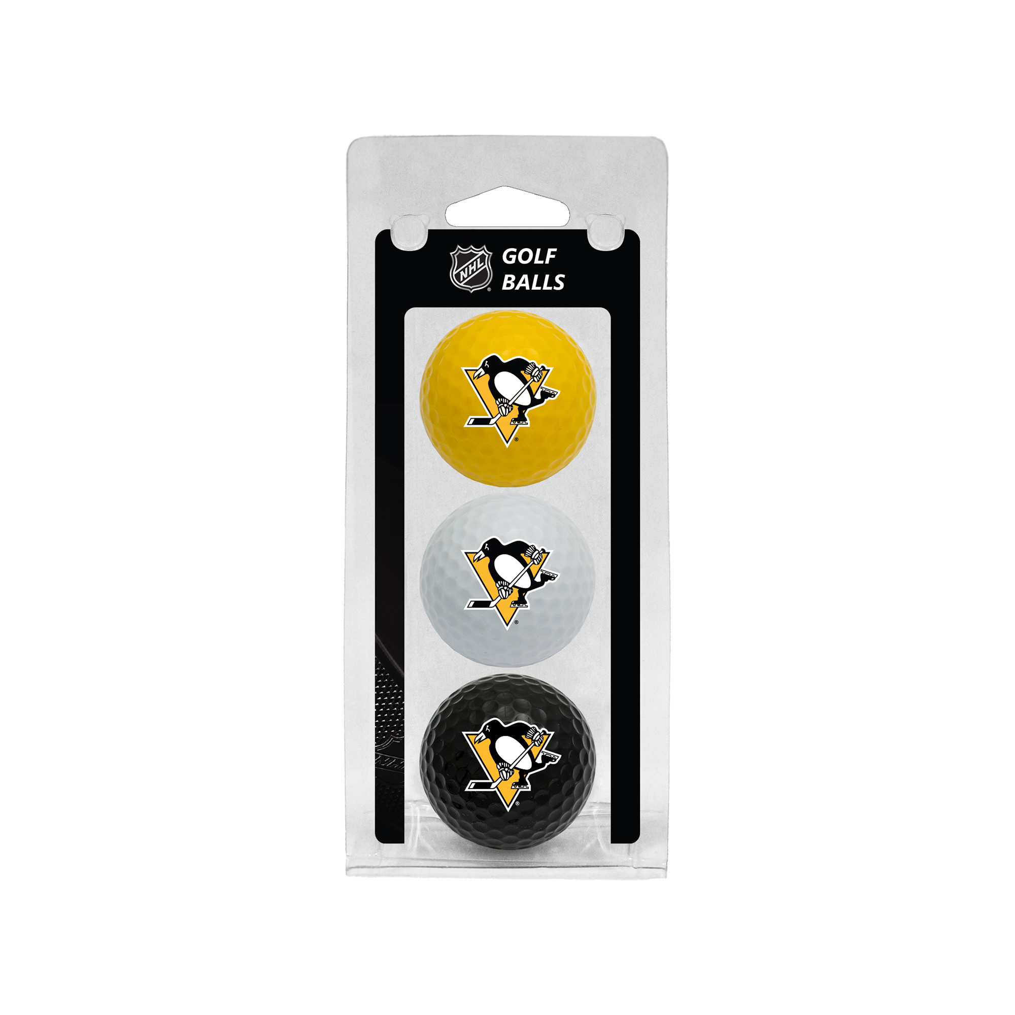Pittsburgh Penguins 3-Pack Multi-Colored Team Golf Ball Set