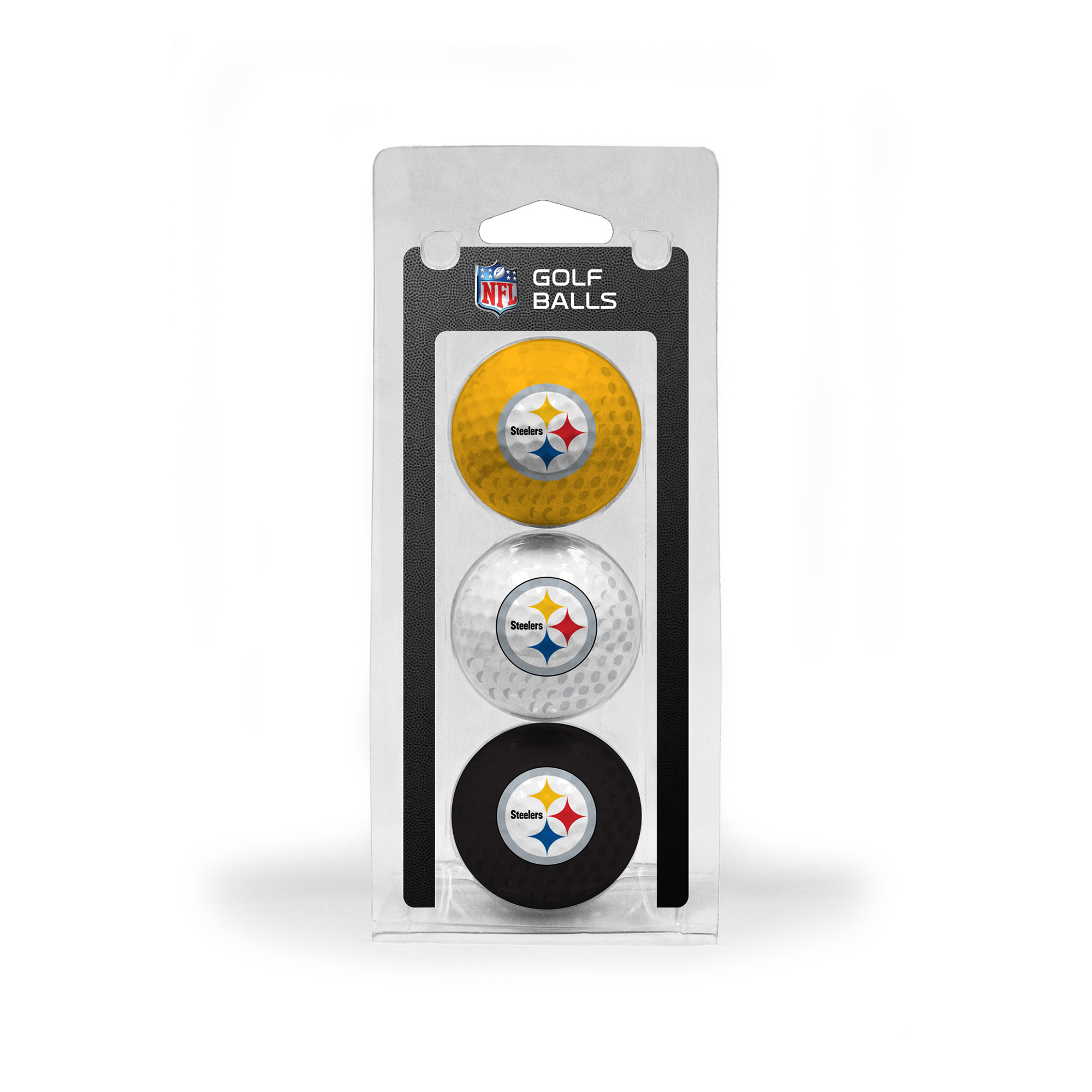 Pittsburgh Steelers 3-Pack Multi-Colored Team Golf Ball Set