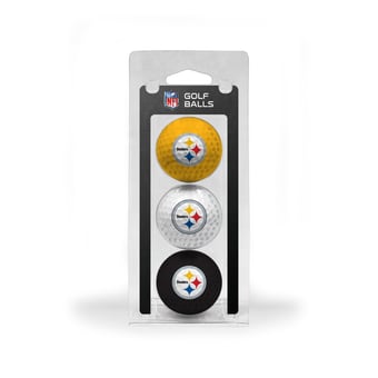 Pittsburgh Steelers 3-Pack Multi-Colored Team Golf Ball Set
