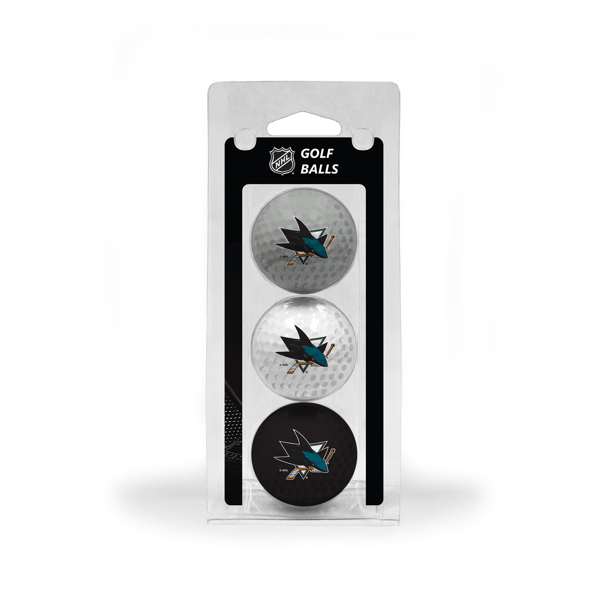San Jose Sharks 3-Pack Multi-Colored Team Golf Ball Set San Jose Sharks 3-Pack Multi-Colored Team Golf Ball Set
