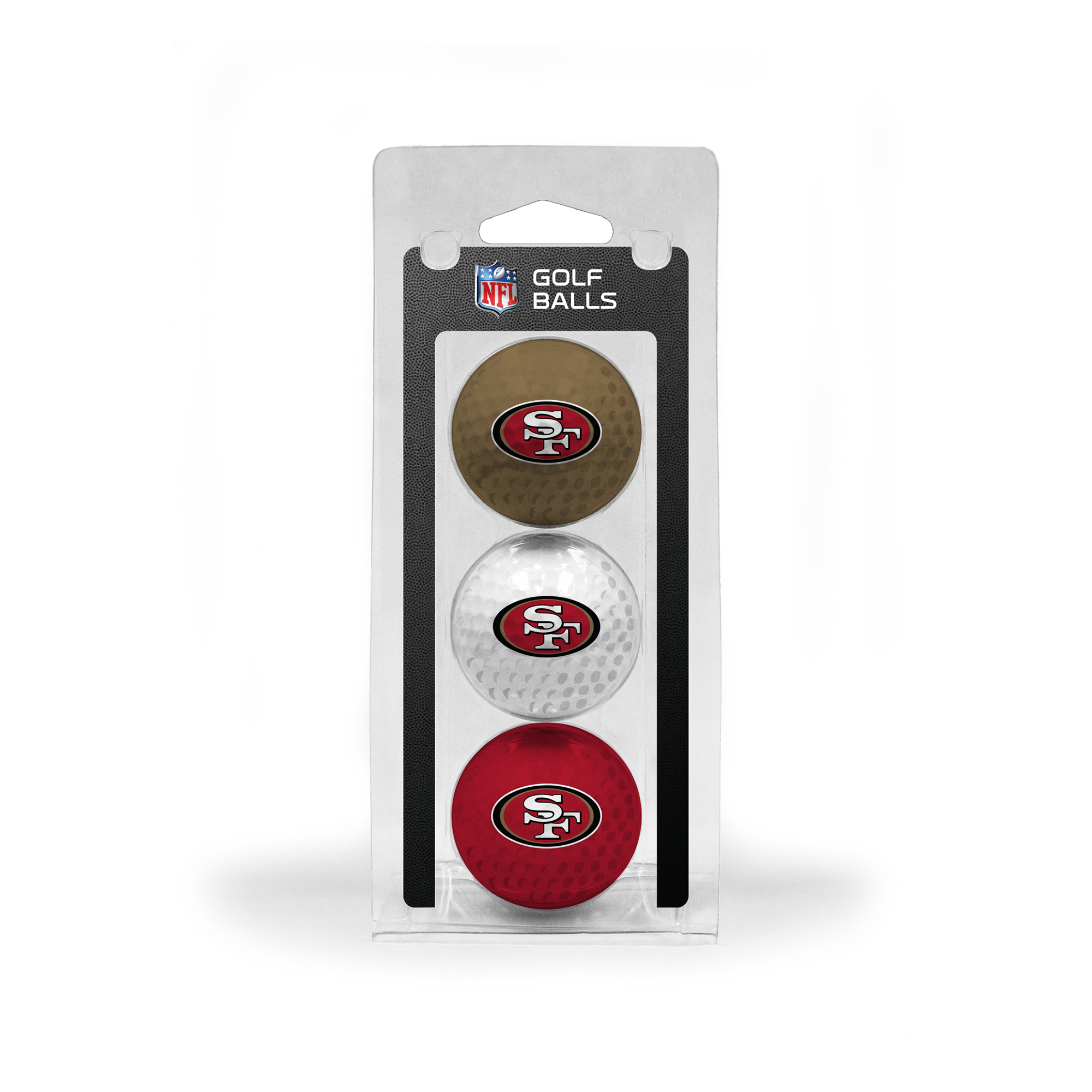 San Francisco 49ers 3-Pack Multi-Colored Team Golf Ball Set