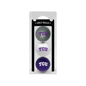 TCU Horned Frogs 3-Pack Multi-Colored Team Golf Ball Set