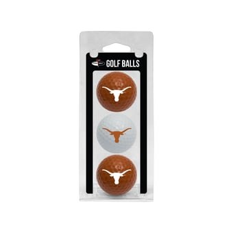 Texas Longhorns 3-Pack Multi-Colored Team Golf Ball Set