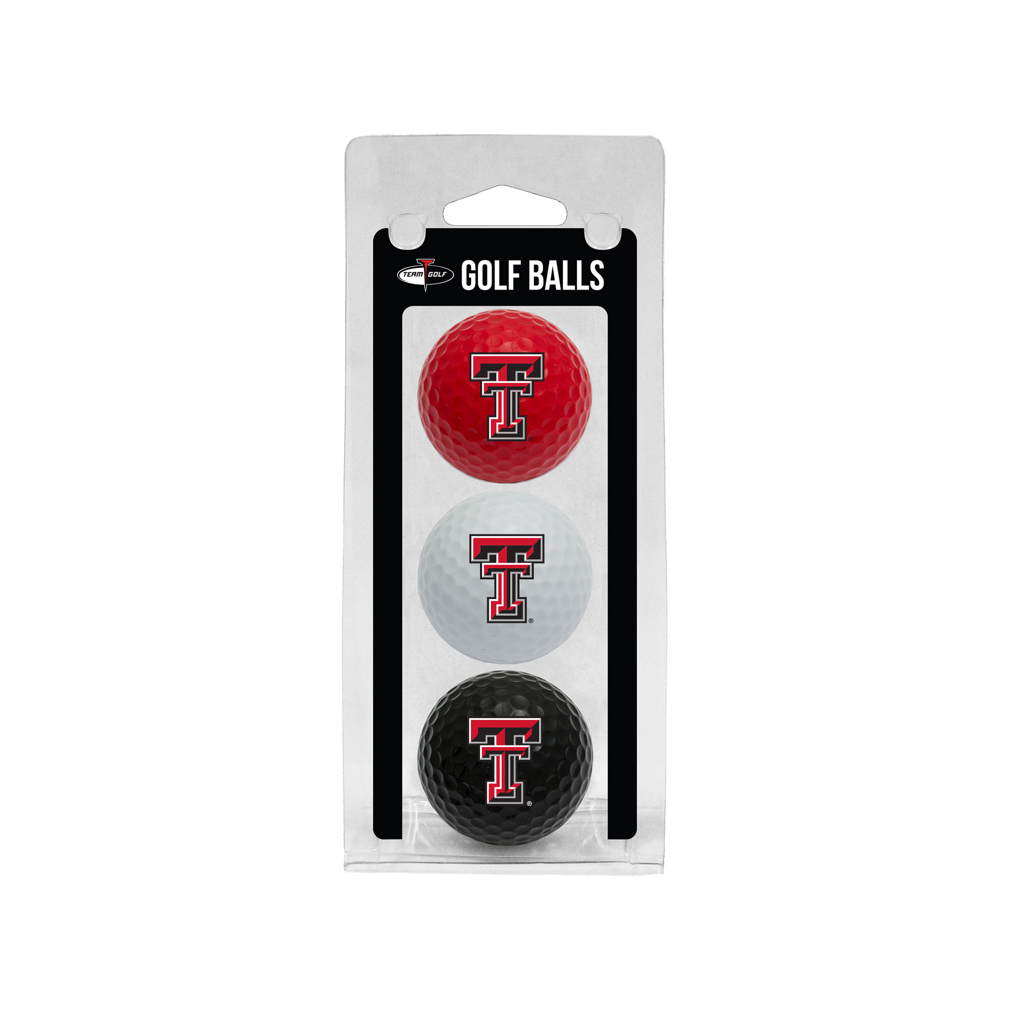 Texas Tech Red Raiders 3-Pack Multi-Colored Team Golf Ball Set