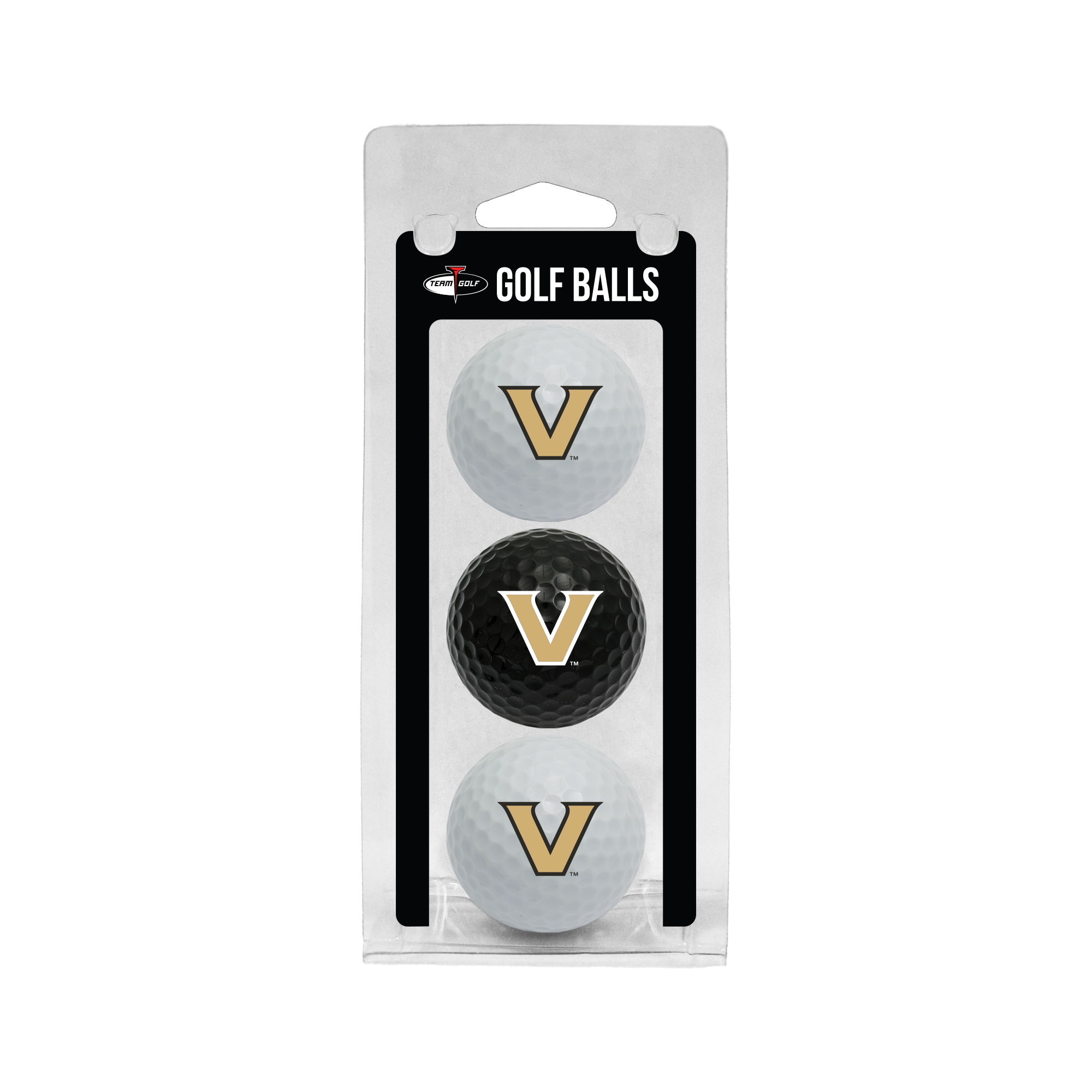 Vanderbilt Commodores 3-Pack Multi-Colored Team Golf Ball Set