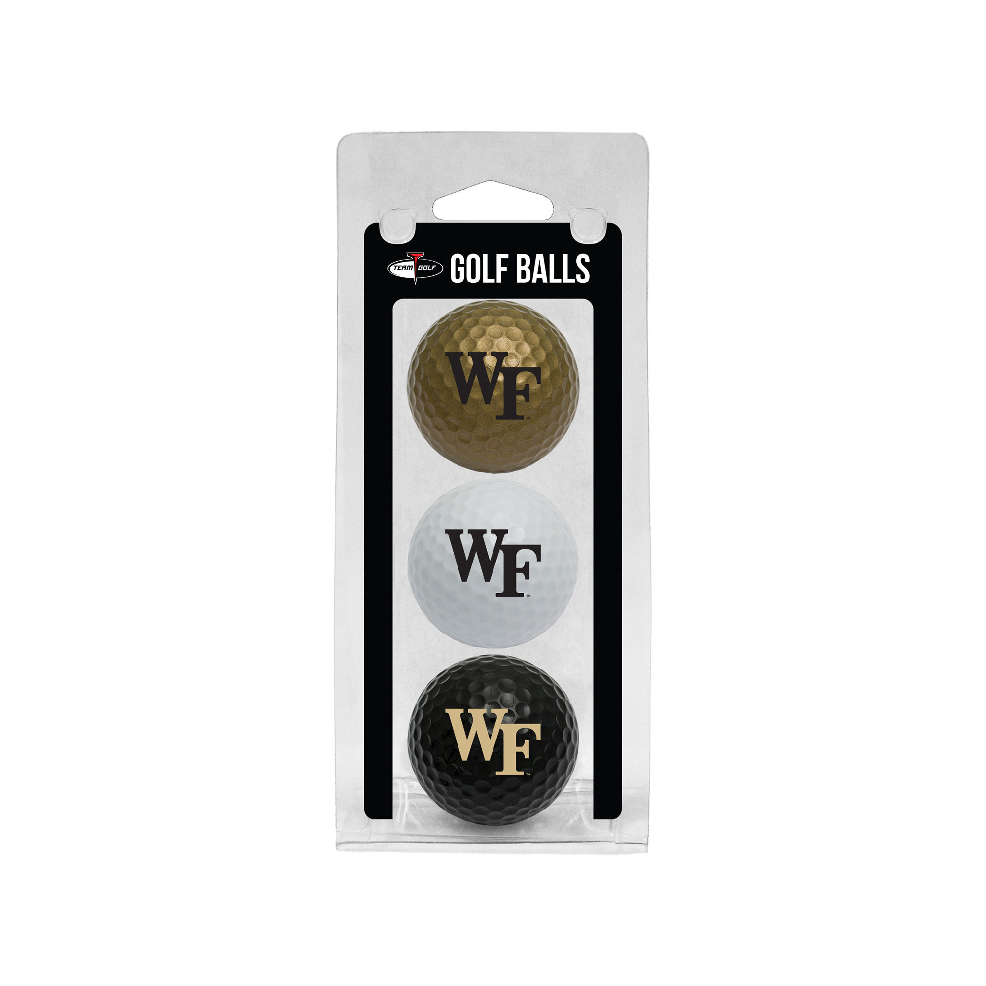 Wake Forest Demon Deacons 3-Pack Multi-Colored Team Golf Ball Set Wake Forest Demon Deacons 3-Pack Multi-Colored Team Golf Ball Set
