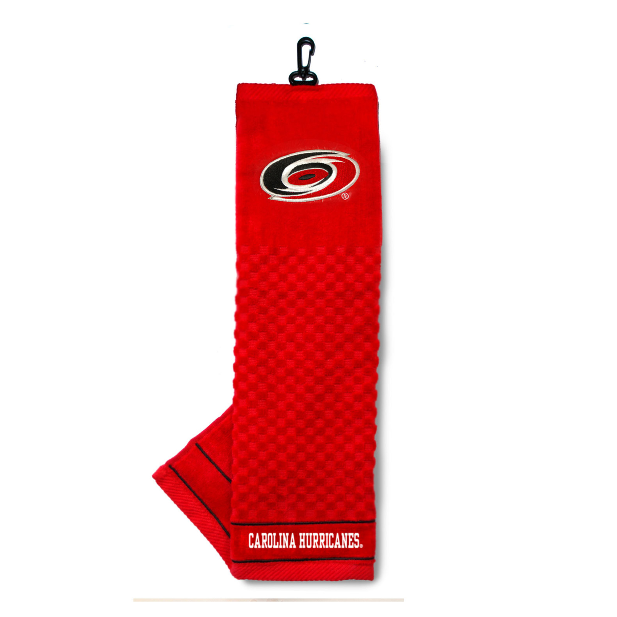 Carolina Hurricanes 16″ X 22″ Tri-Fold Embroidered Scrubber Golf Towel Carolina Hurricanes 16″ X 22″ Tri-Fold Embroidered Scrubber Golf Towel