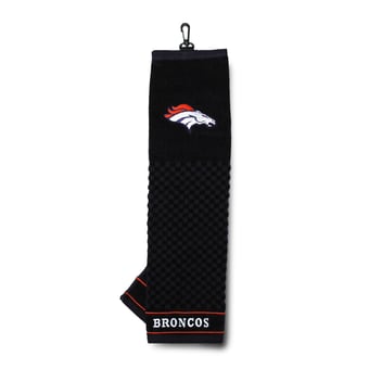 Denver Broncos 16" X 22" Tri-Fold Embroidered Scrubber Golf Towel