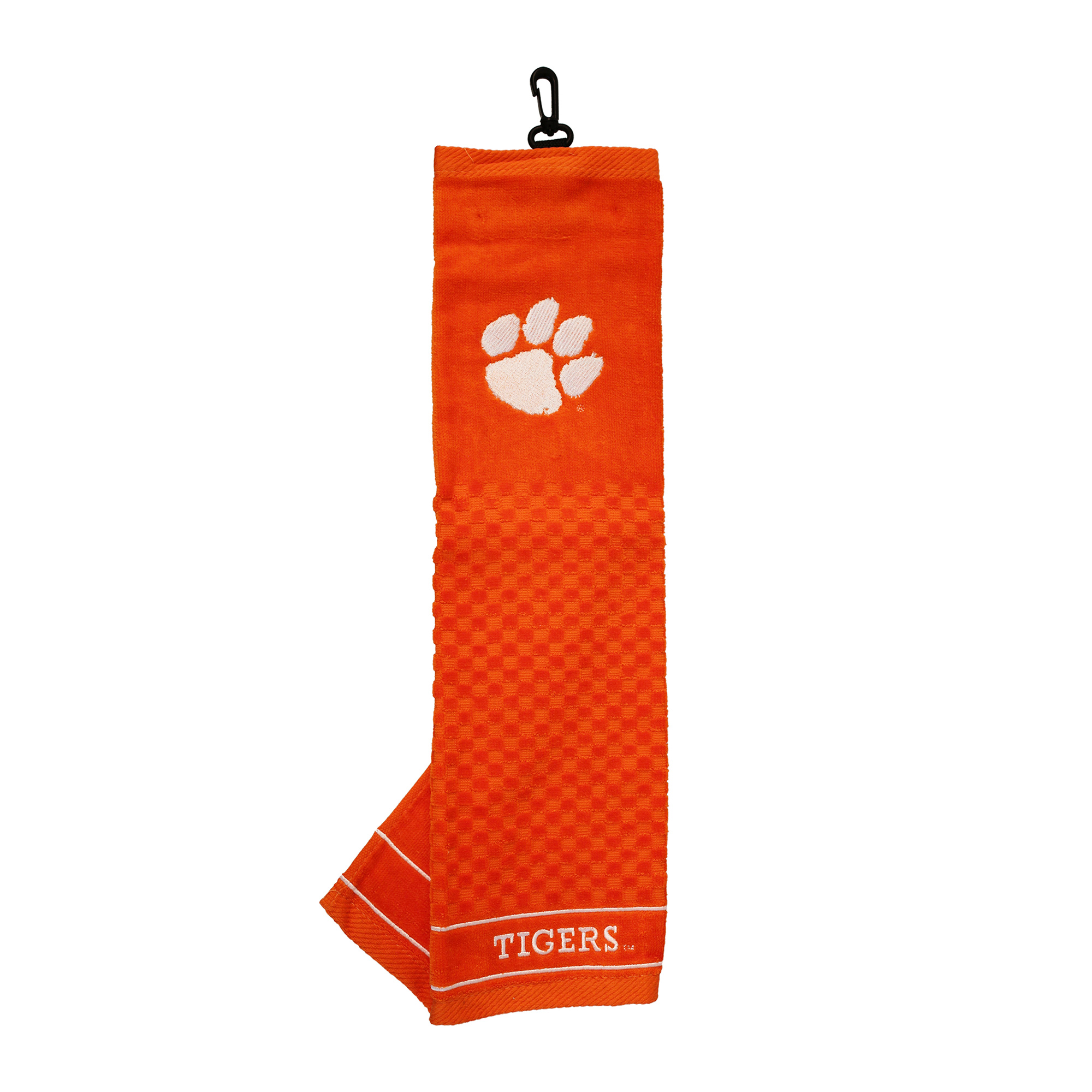 Clemson Tigers 16" X 22" Tri-Fold Embroidered Scrubber Golf Towel