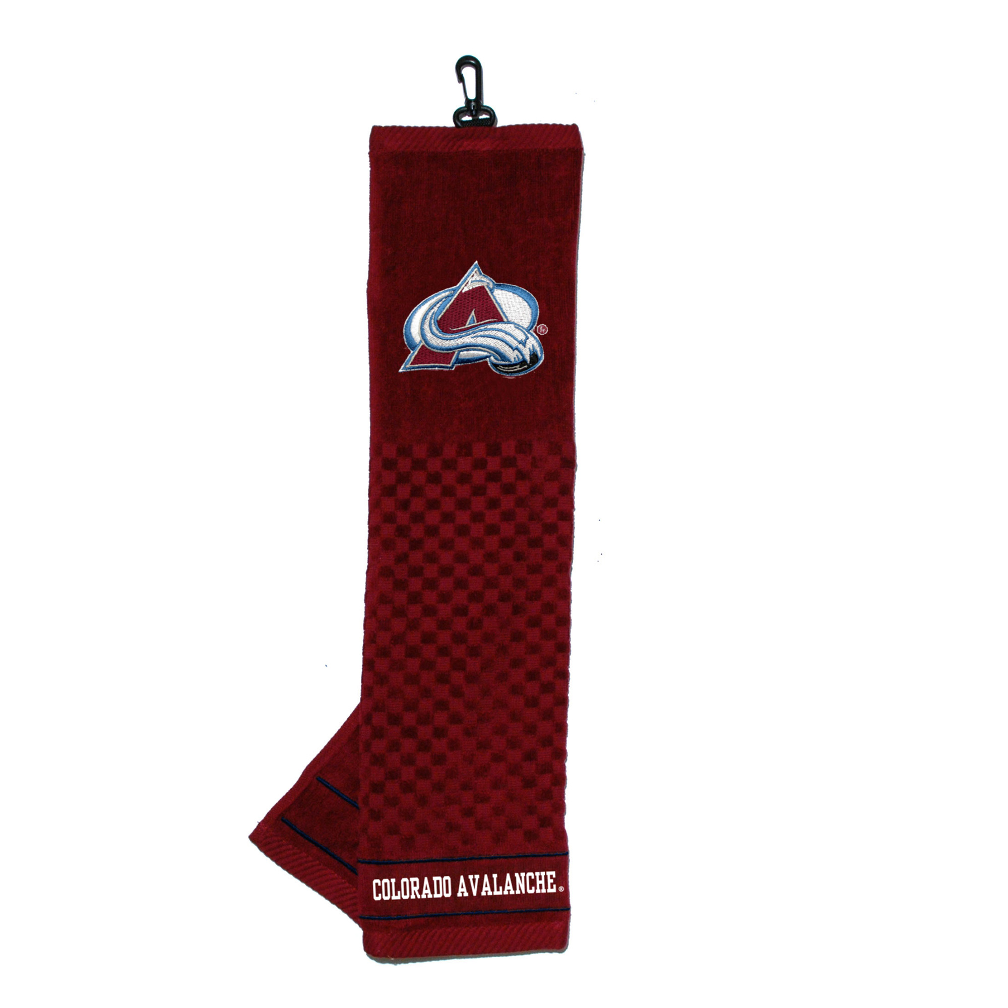 Colorado Avalanche 16″ X 22″ Tri-Fold Embroidered Scrubber Golf Towel Colorado Avalanche 16″ X 22″ Tri-Fold Embroidered Scrubber Golf Towel