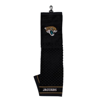 Jacksonville Jaguars 16" X 22" Tri-Fold Embroidered Scrubber Golf Towel