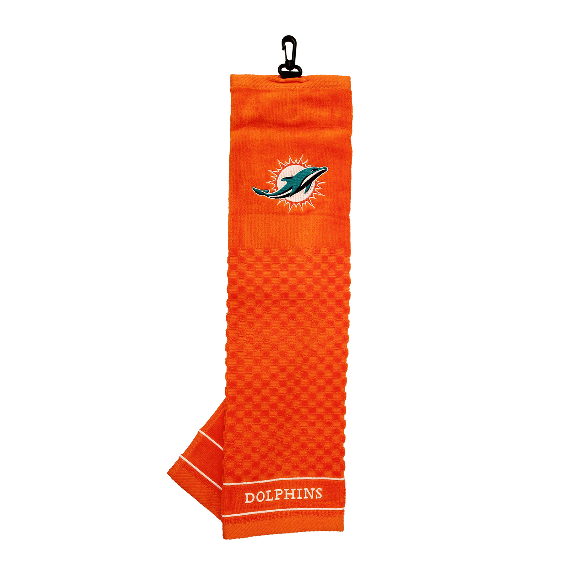 Miami Dolphins 16" X 22" Tri-Fold Embroidered Scrubber Golf Towel