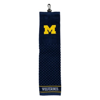 "Michigan Wolverines 16"" X 22"" Tri-Fold Embroidered Scrubber Golf Towel"