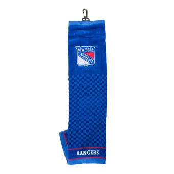 "New York Rangers 16"" X 22"" Tri-Fold Embroidered Scrubber Golf Towel"