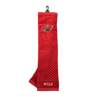 "Minnesota Wild 16"" X 22"" Tri-Fold Embroidered Scrubber Golf Towel"