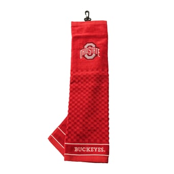 "Ohio State Buckeyes 16"" X 22"" Tri-Fold Embroidered Scrubber Golf Towel"