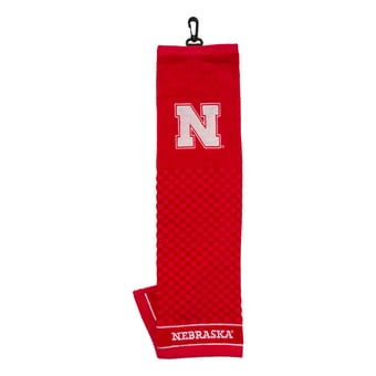 "Nebraska Huskers 16"" X 22"" Tri-Fold Embroidered Scrubber Golf Towel"
