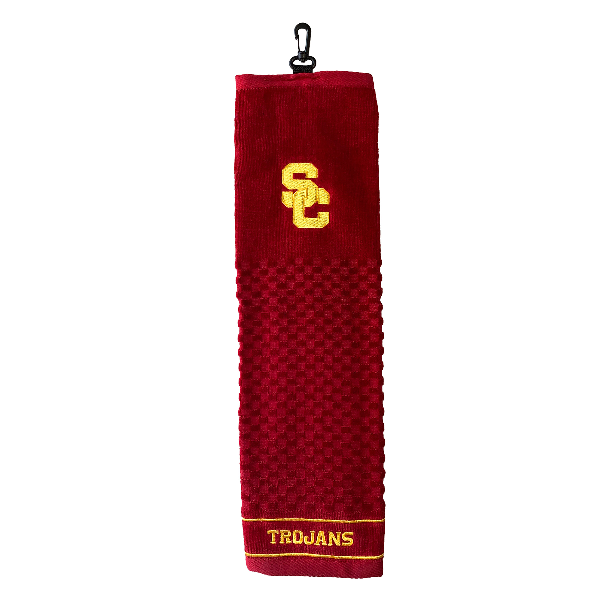 USC Trojans 16" X 22" Tri-Fold Embroidered Scrubber Golf Towel