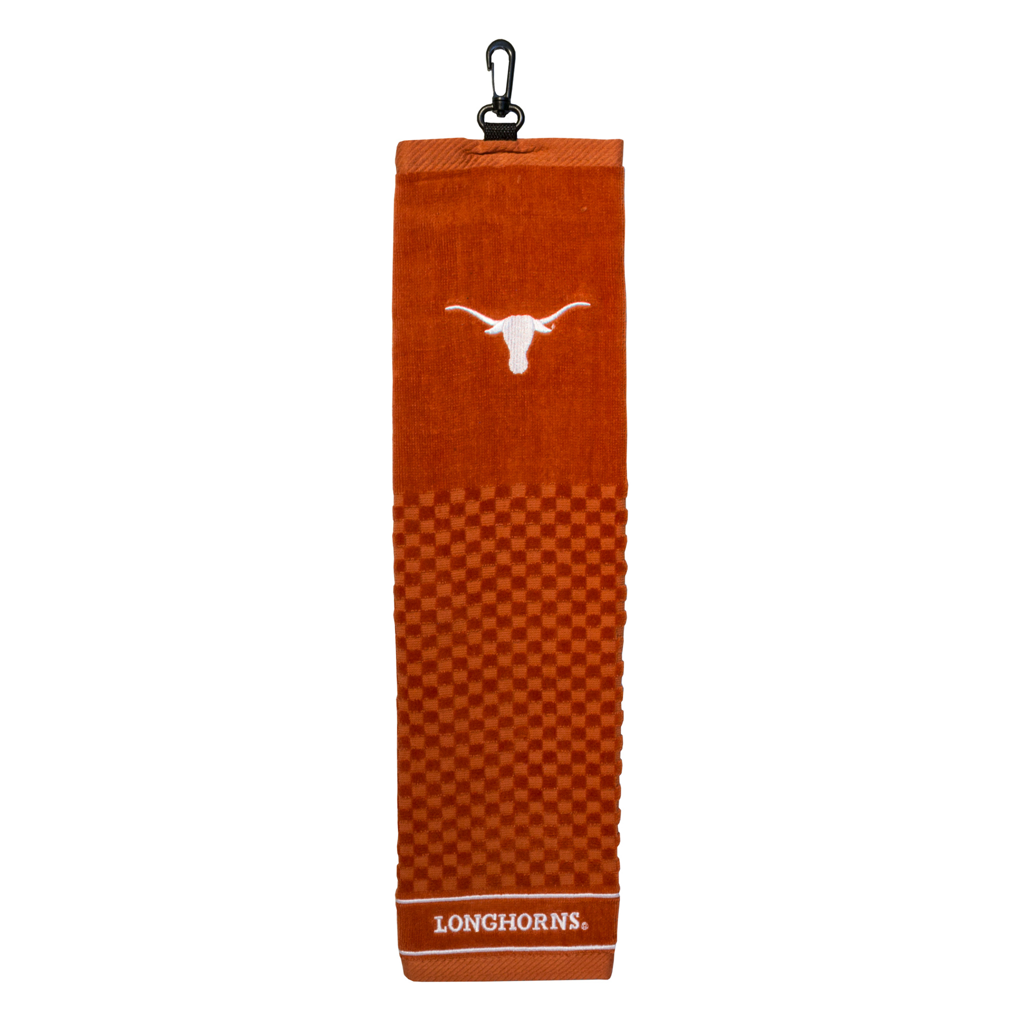 Texas Longhorns 16" X 22" Tri-Fold Embroidered Scrubber Golf Towel