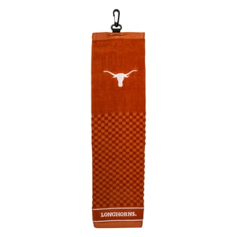Texas Longhorns 16" X 22" Tri-Fold Embroidered Scrubber Golf Towel