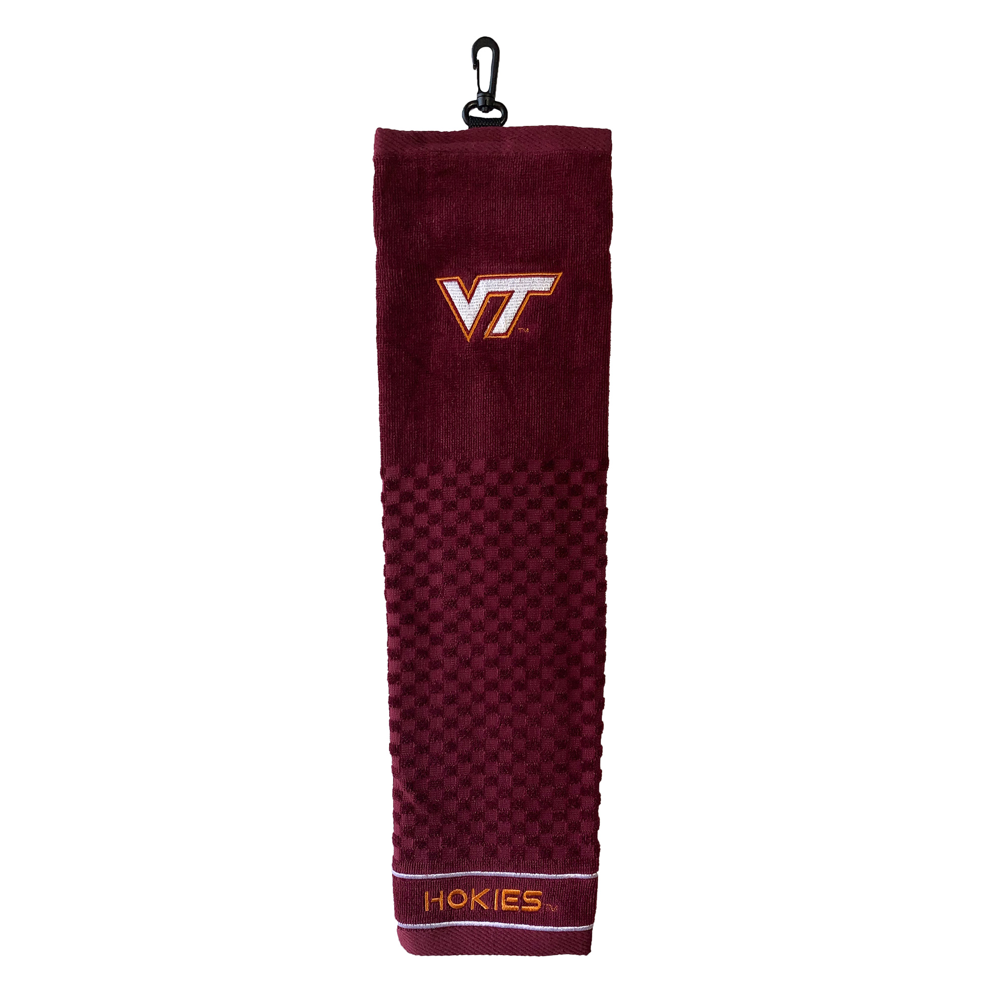 Virginia Tech Hokies 16" X 22" Tri-Fold Embroidered Scrubber Golf Towel