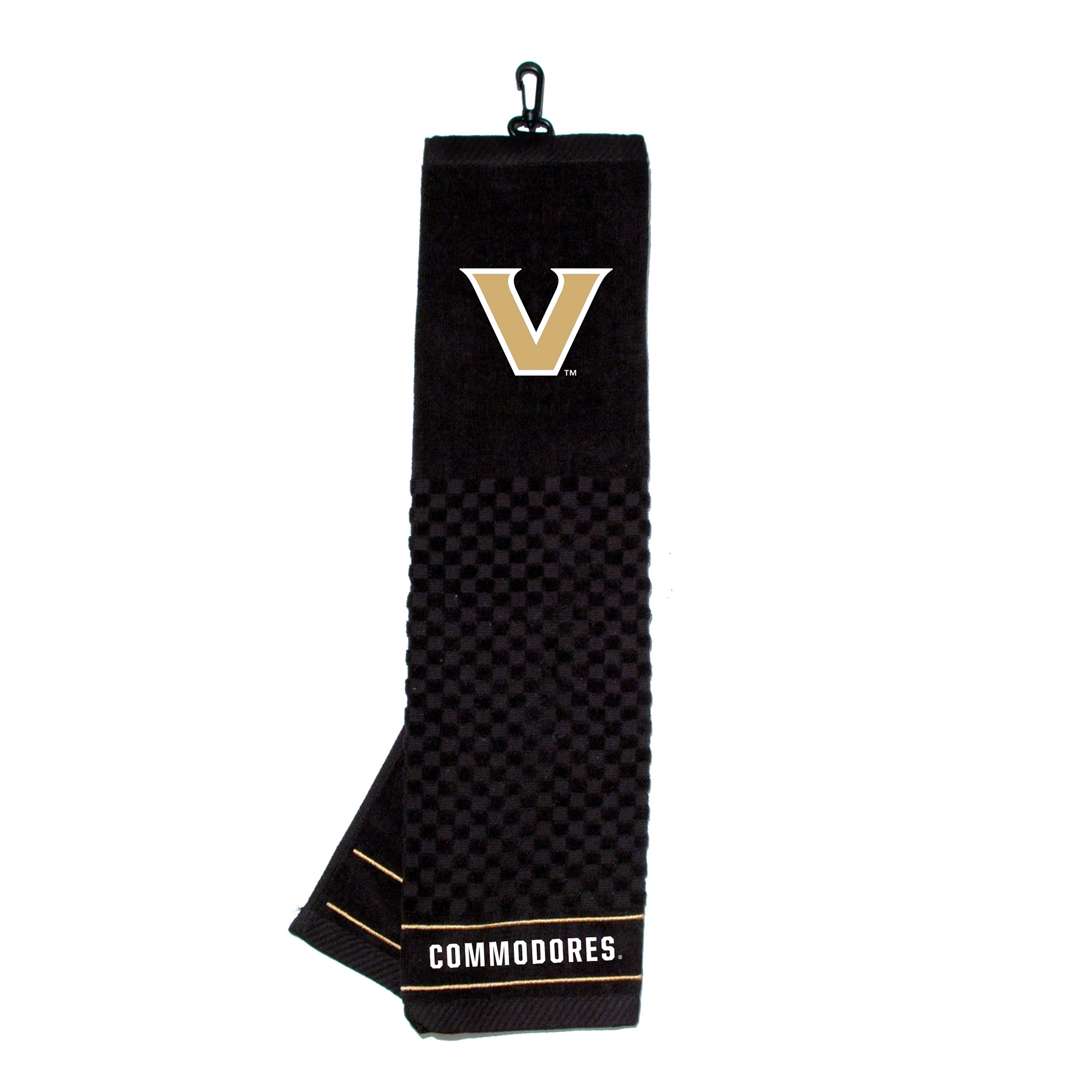 Vanderbilt Commodores 16" X 22" Tri-Fold Embroidered Scrubber Golf Towel