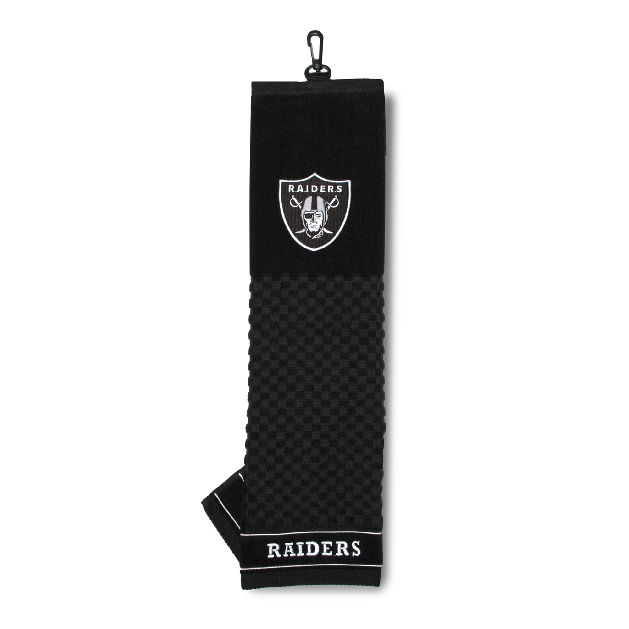 Las Vegas Raiders 16" X 22" Tri-Fold Embroidered Scrubber Golf Towel