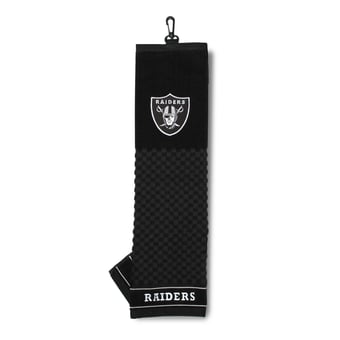 Las Vegas Raiders 16" X 22" Tri-Fold Embroidered Scrubber Golf Towel