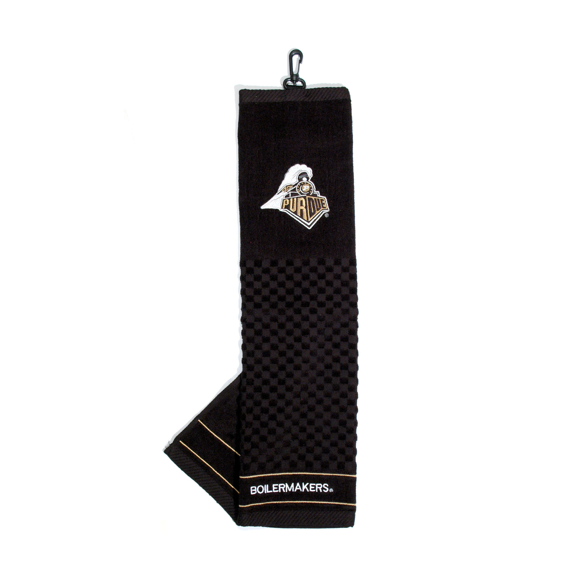 Purdue Boilermakers 16" X 22" Tri-Fold Embroidered Scrubber Golf Towel