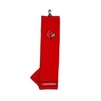 "Louisville Cardinals 16"" X 22"" Tri-Fold Embroidered Scrubber Golf Towel"