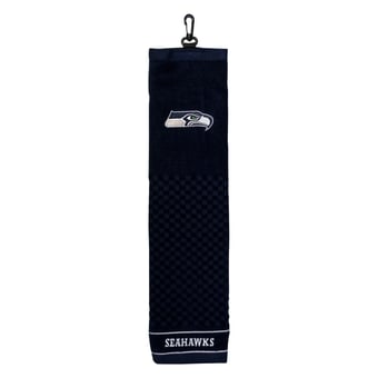 Seattle Seahawks 16" X 22" Tri-Fold Embroidered Scrubber Golf Towel