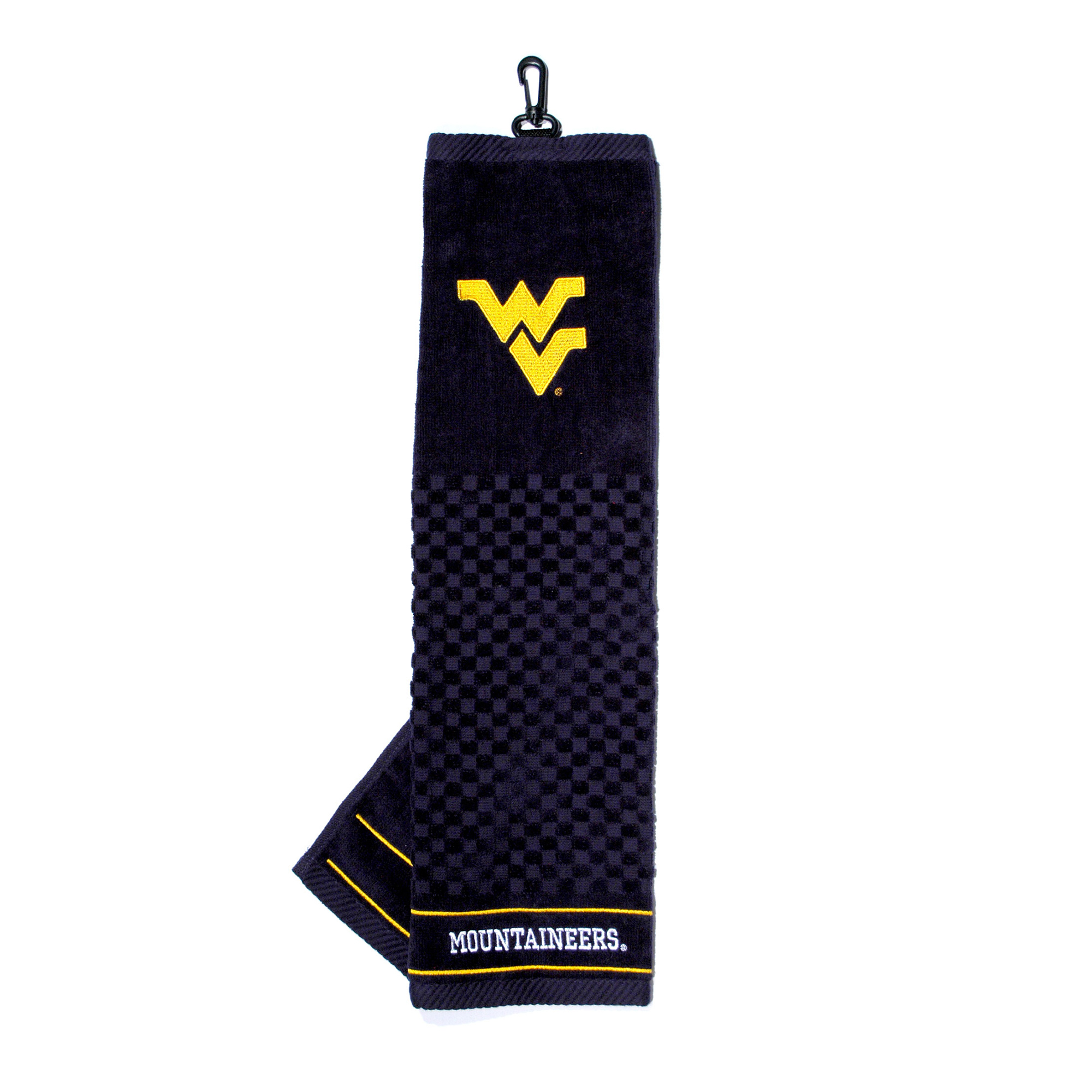 West Virginia Mountaineers 16" X 22" Tri-Fold Embroidered Scrubber Golf Towel
