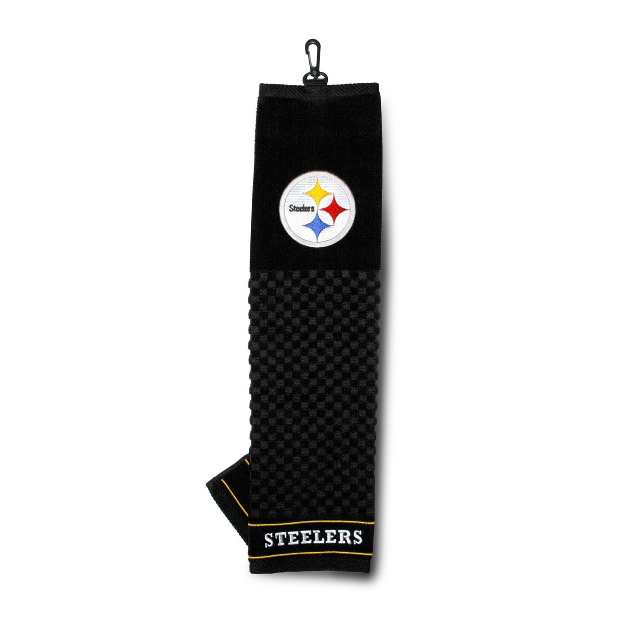 Pittsburgh Steelers 16" X 22" Tri-Fold Embroidered Scrubber Golf Towel