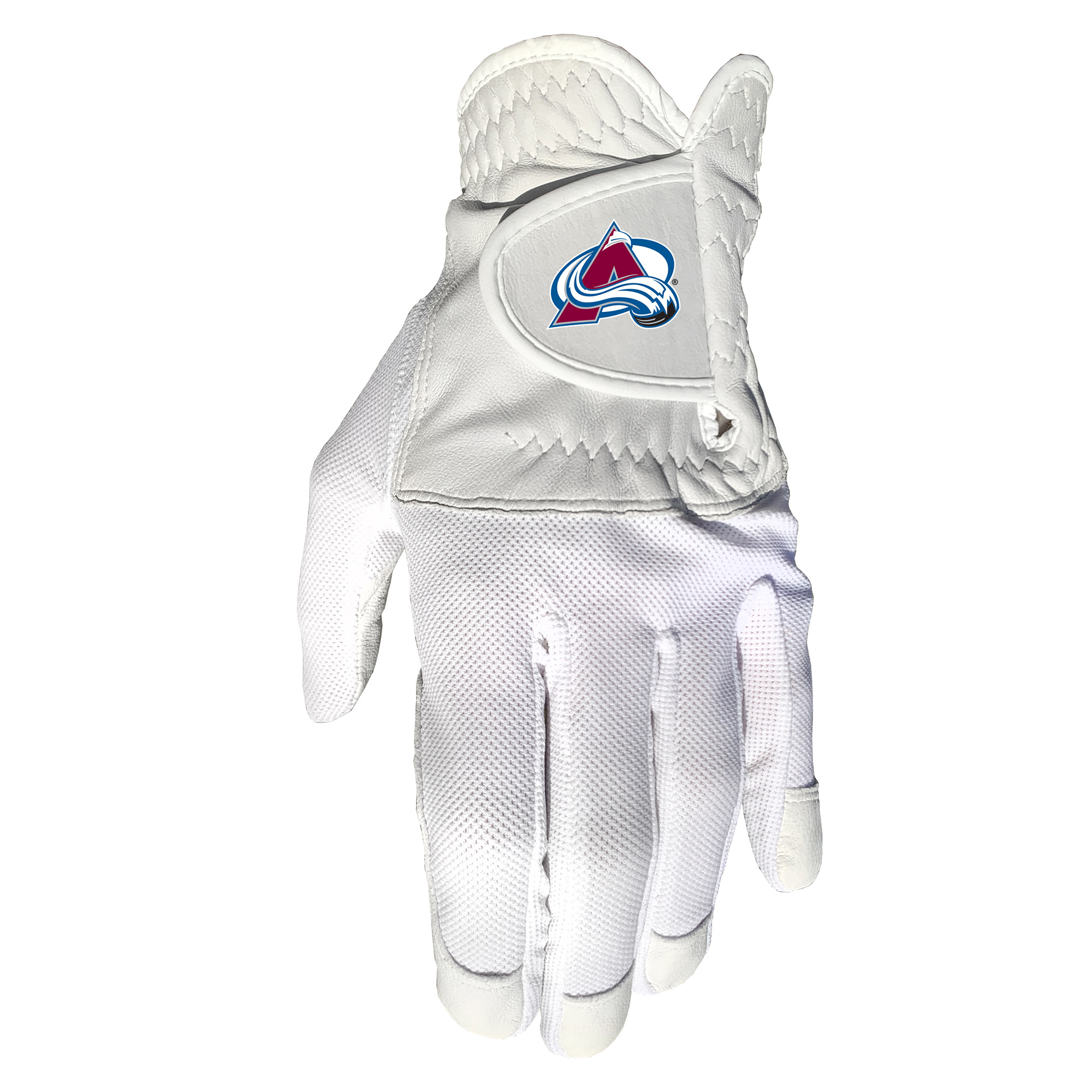 Colorado Avalanche Cool Mesh Cabretta Leather Golf Glove Colorado Avalanche Cool Mesh Cabretta Leather Golf Glove