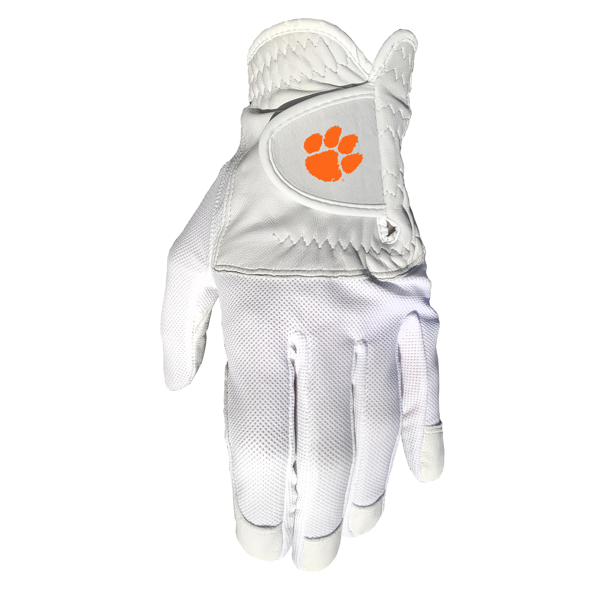 Clemson Tigers Cool Mesh Cabretta Leather Golf Glove