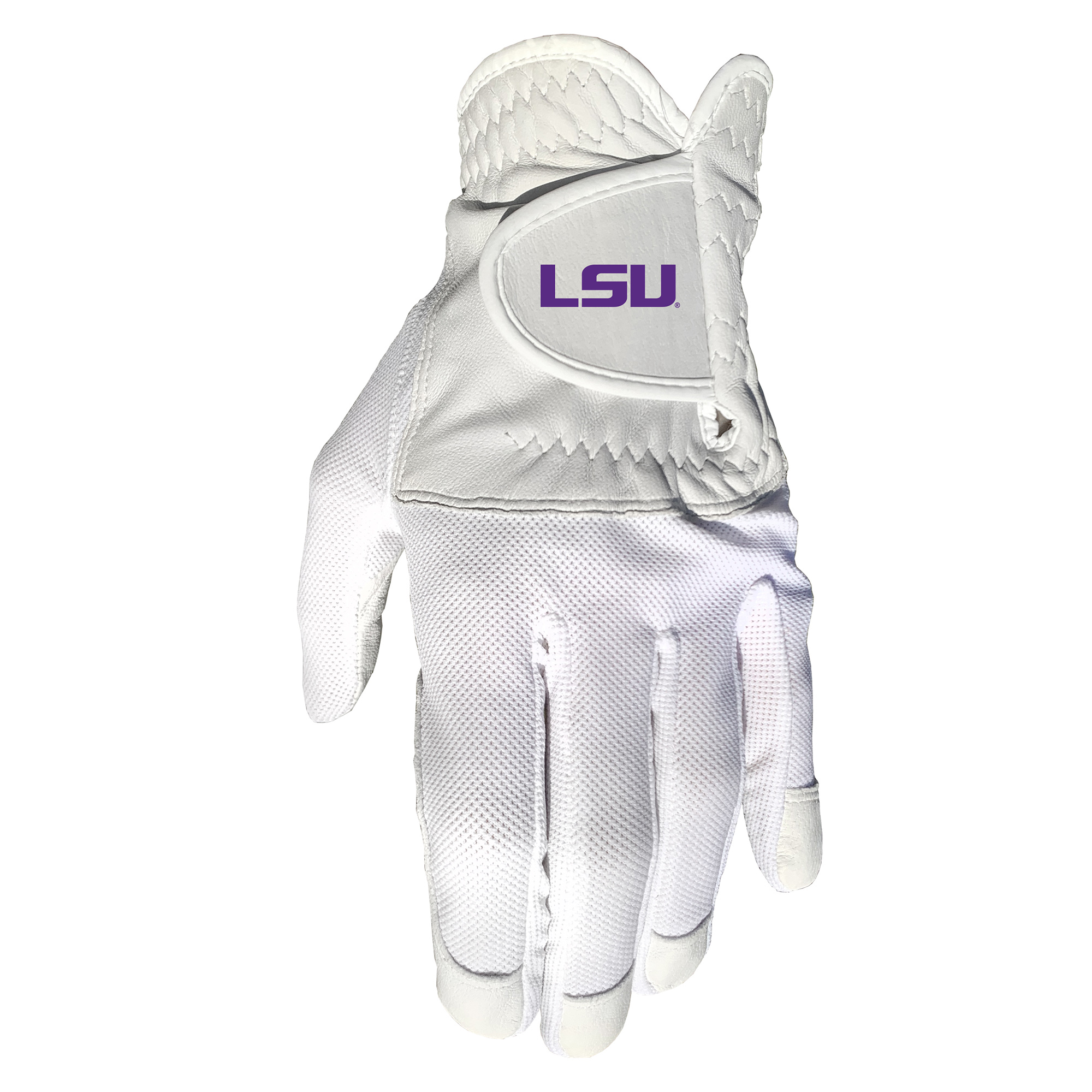 LSU Tigers Cool Mesh Cabretta Leather Golf Glove