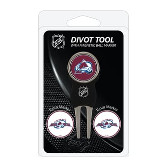 Colorado Avalanche Golf Divot Tool Pack with 3 Magnetic Markers