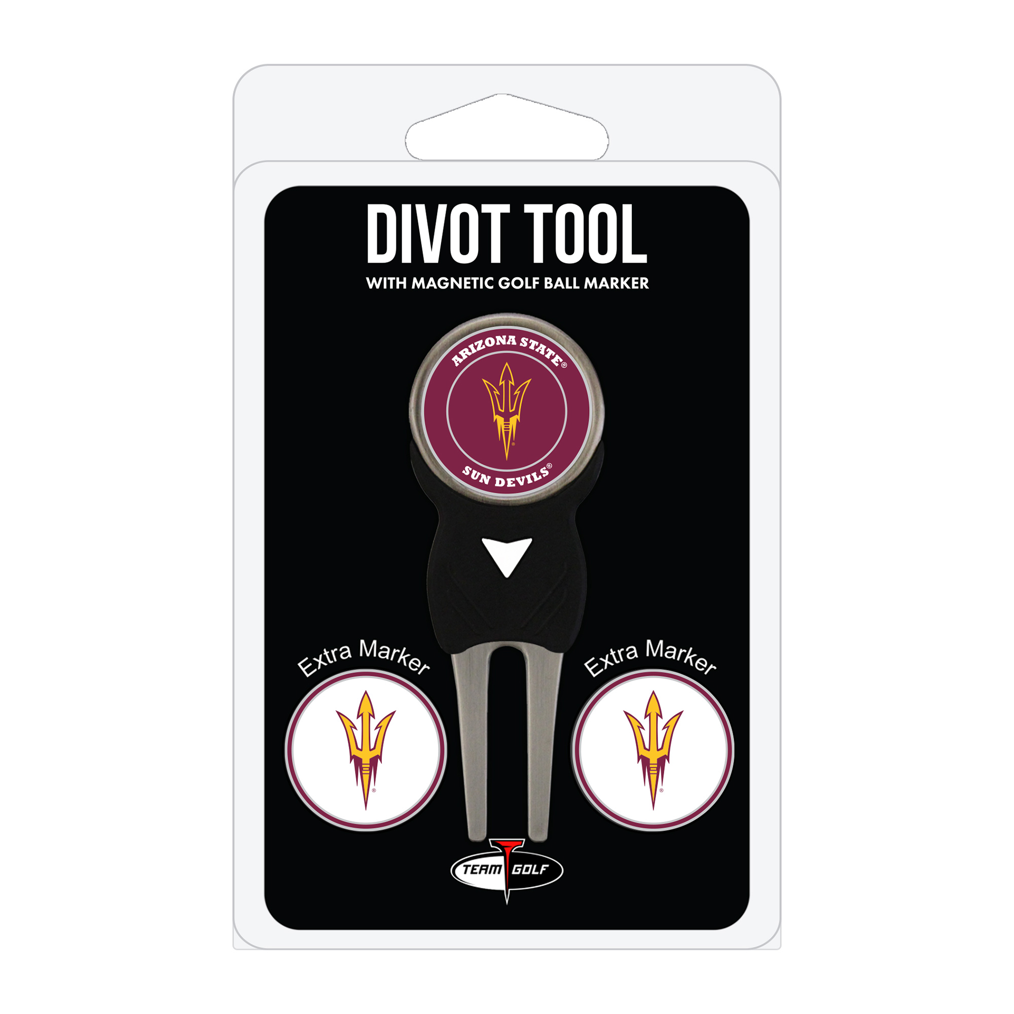 Arizona State Sun Devils Golf Divot Tool Pack with 3 Magnetic Markers Arizona State Sun Devils Golf Divot Tool Pack with 3 Magnetic Markers