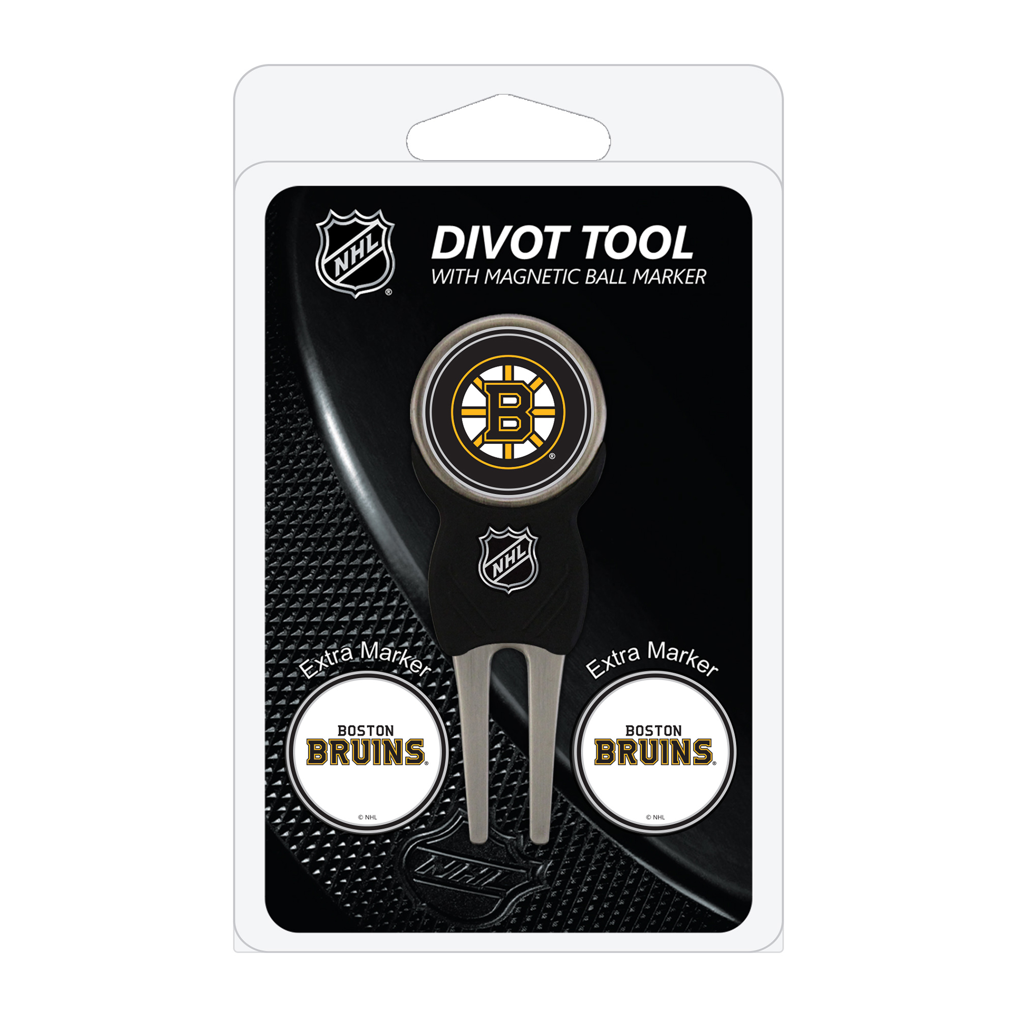 Boston Bruins Golf Divot Tool Pack with 3 Magnetic Markers