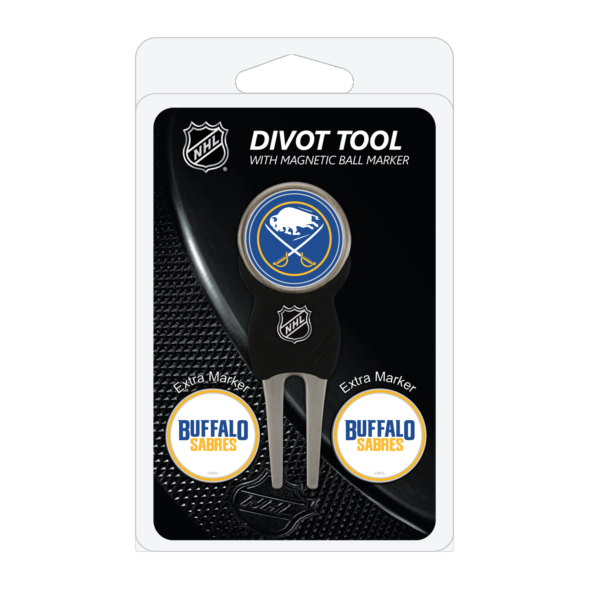 Buffalo Sabres Golf Divot Tool Pack with 3 Magnetic Markers