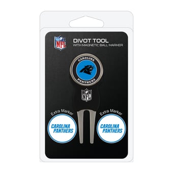 Carolina Panthers Golf Divot Tool Pack with 3 Magnetic Markers