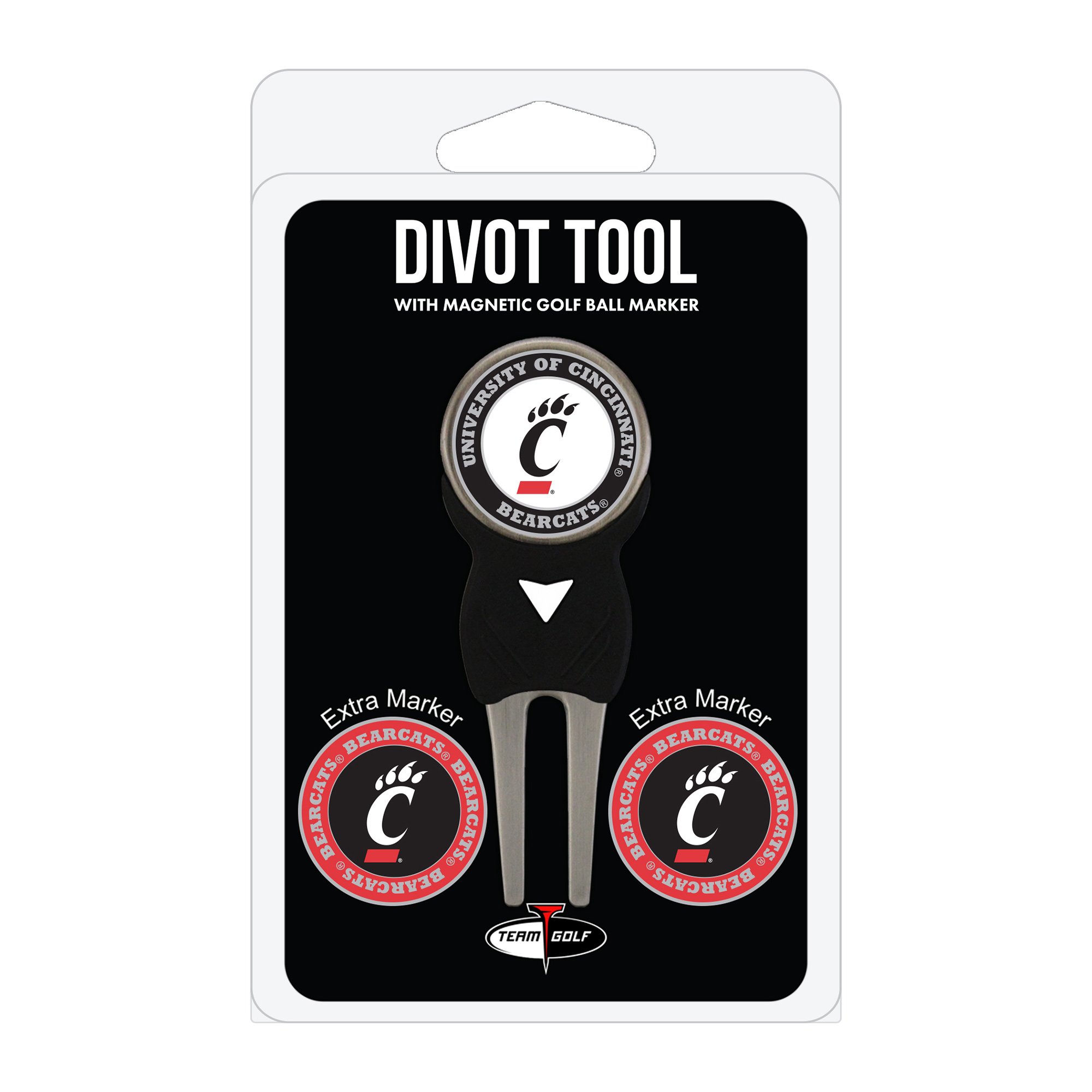Cincinnati Bearcats Golf Divot Tool Pack with 3 Magnetic Markers Cincinnati Bearcats Golf Divot Tool Pack with 3 Magnetic Markers