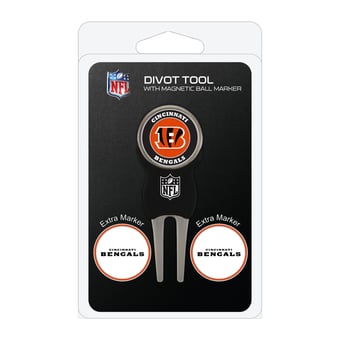 Cincinnati Bengals Golf Divot Tool Pack with 3 Magnetic Markers