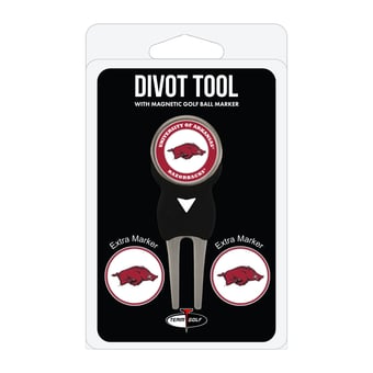 Arkansas Razorbacks Golf Divot Tool Pack with 3 Magnetic Markers