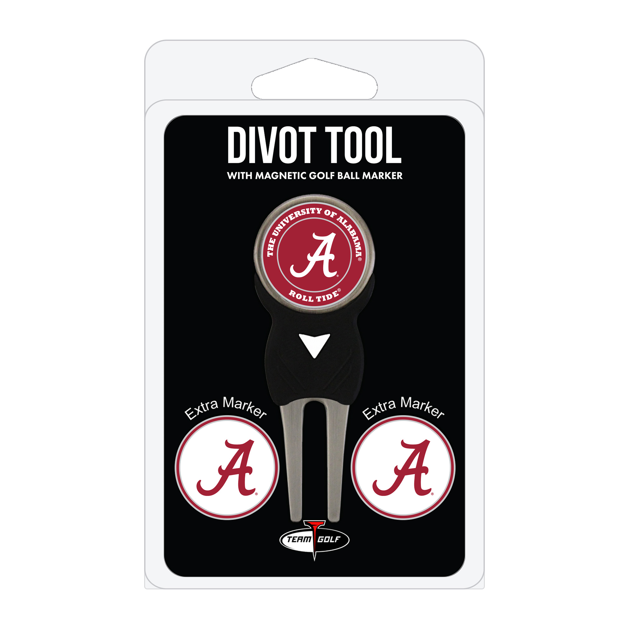 Alabama Crimson Tide Golf Divot Tool Pack with 3 Magnetic Markers Alabama Crimson Tide Golf Divot Tool Pack with 3 Magnetic Markers