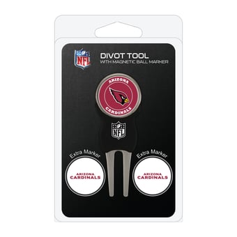 Arizona Cardinals Golf Divot Tool Pack with 3 Magnetic Markers