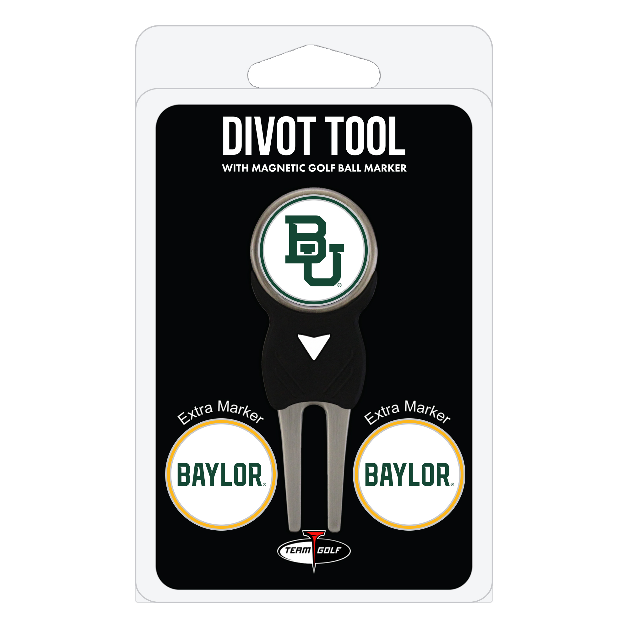 Baylor Bears Golf Divot Tool Pack with 3 Magnetic Markers Baylor Bears Golf Divot Tool Pack with 3 Magnetic Markers