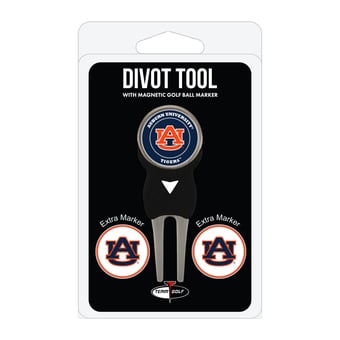 Auburn Tigers Golf Divot Tool Pack with 3 Magnetic Markers